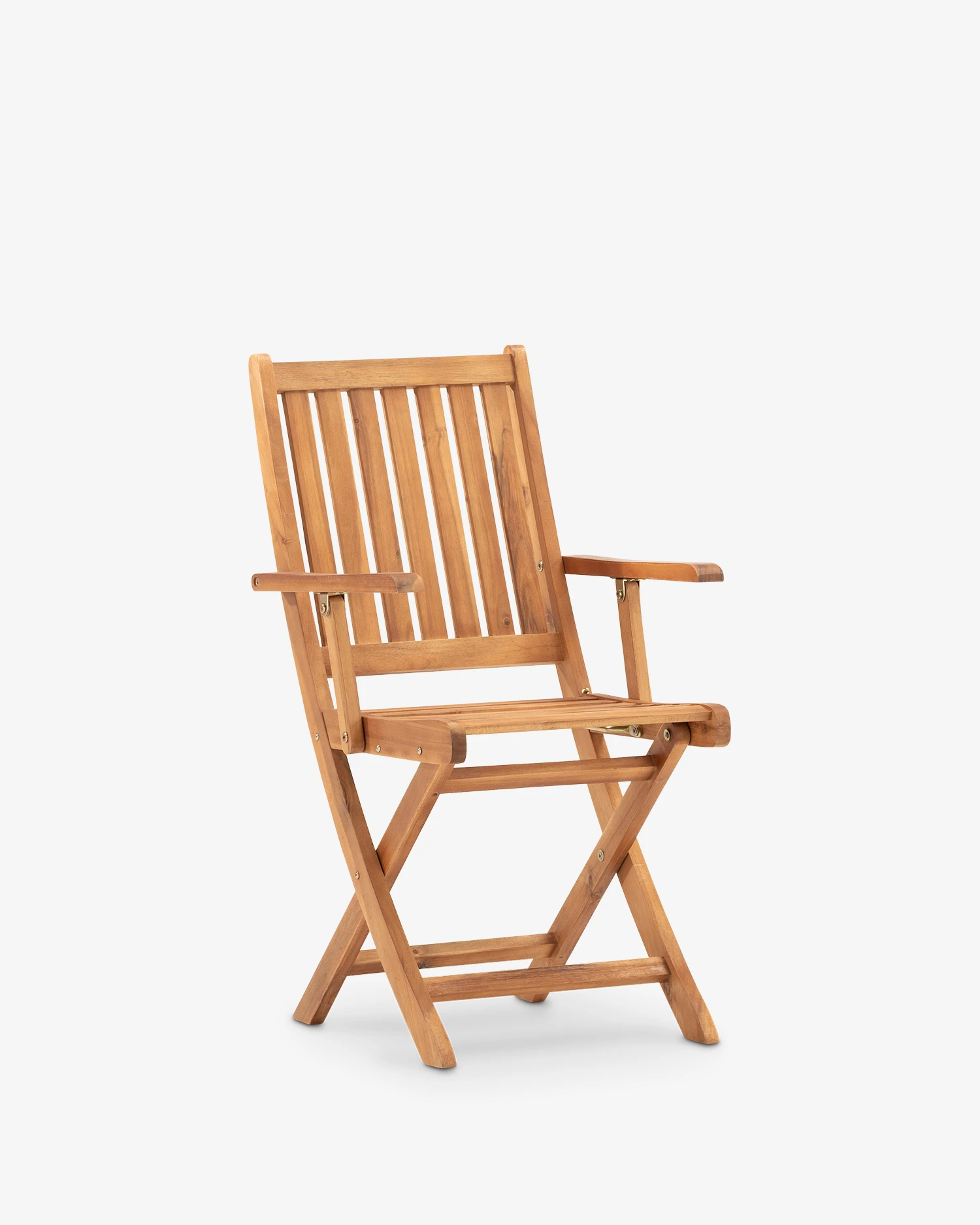 Folding wooden balcony chair