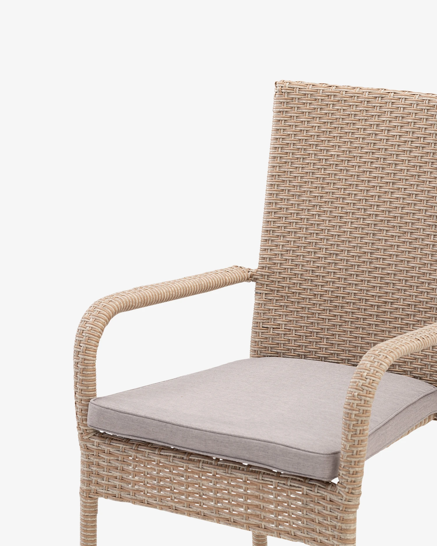 Synthetic rattan garden chair