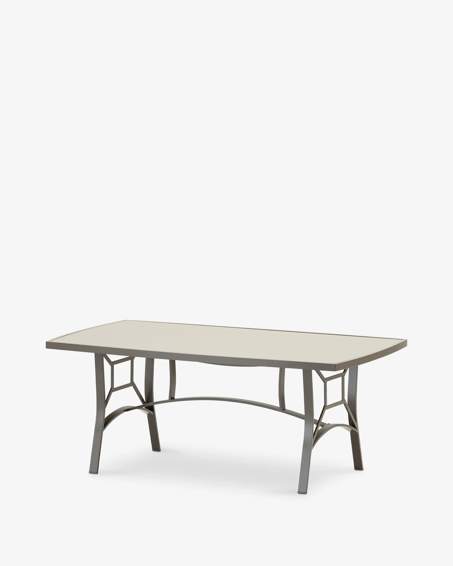 Aluminum terrace table 185x100