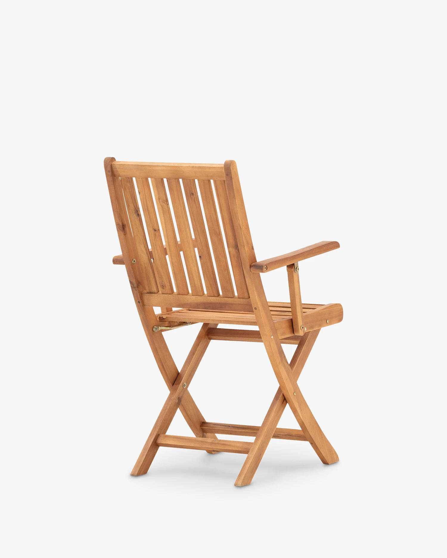 Folding wooden balcony chair