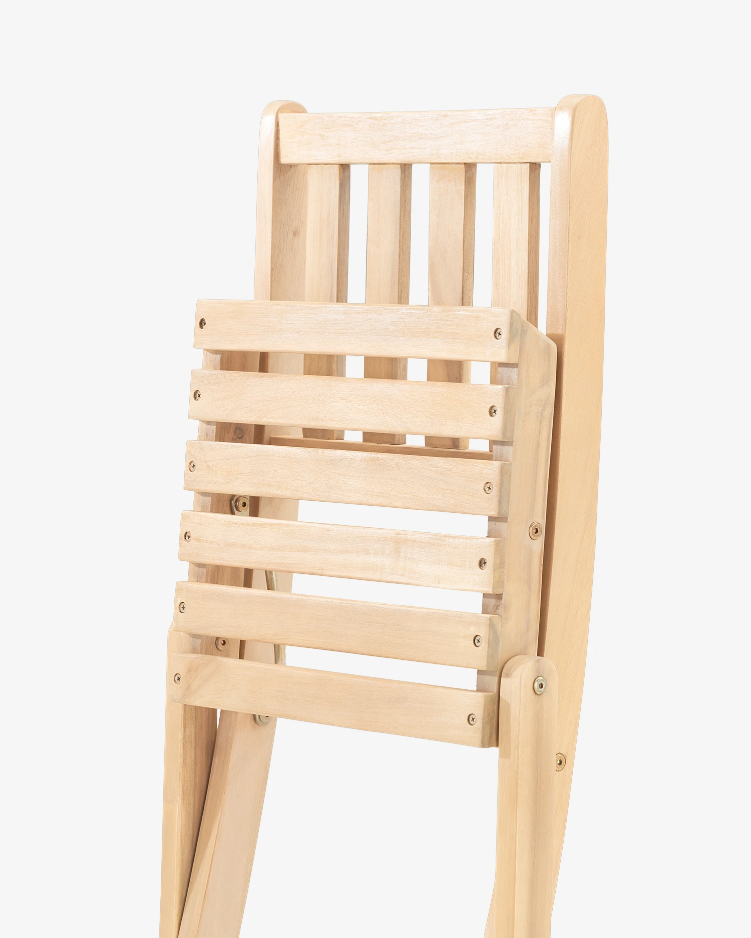 Folding wooden balcony chair