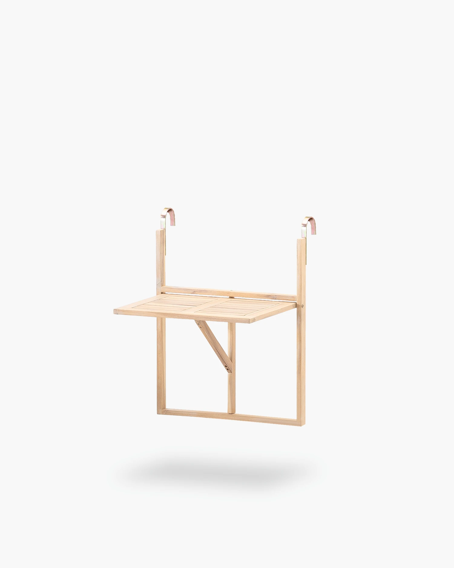 Hanging table on wooden balcony 60x44.5cm