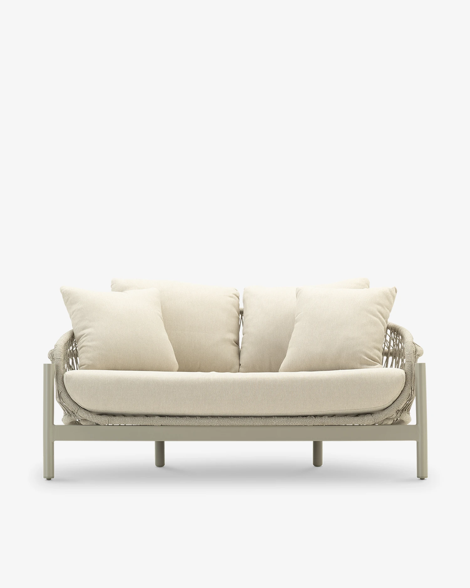 3-seater aluminum garden sofa