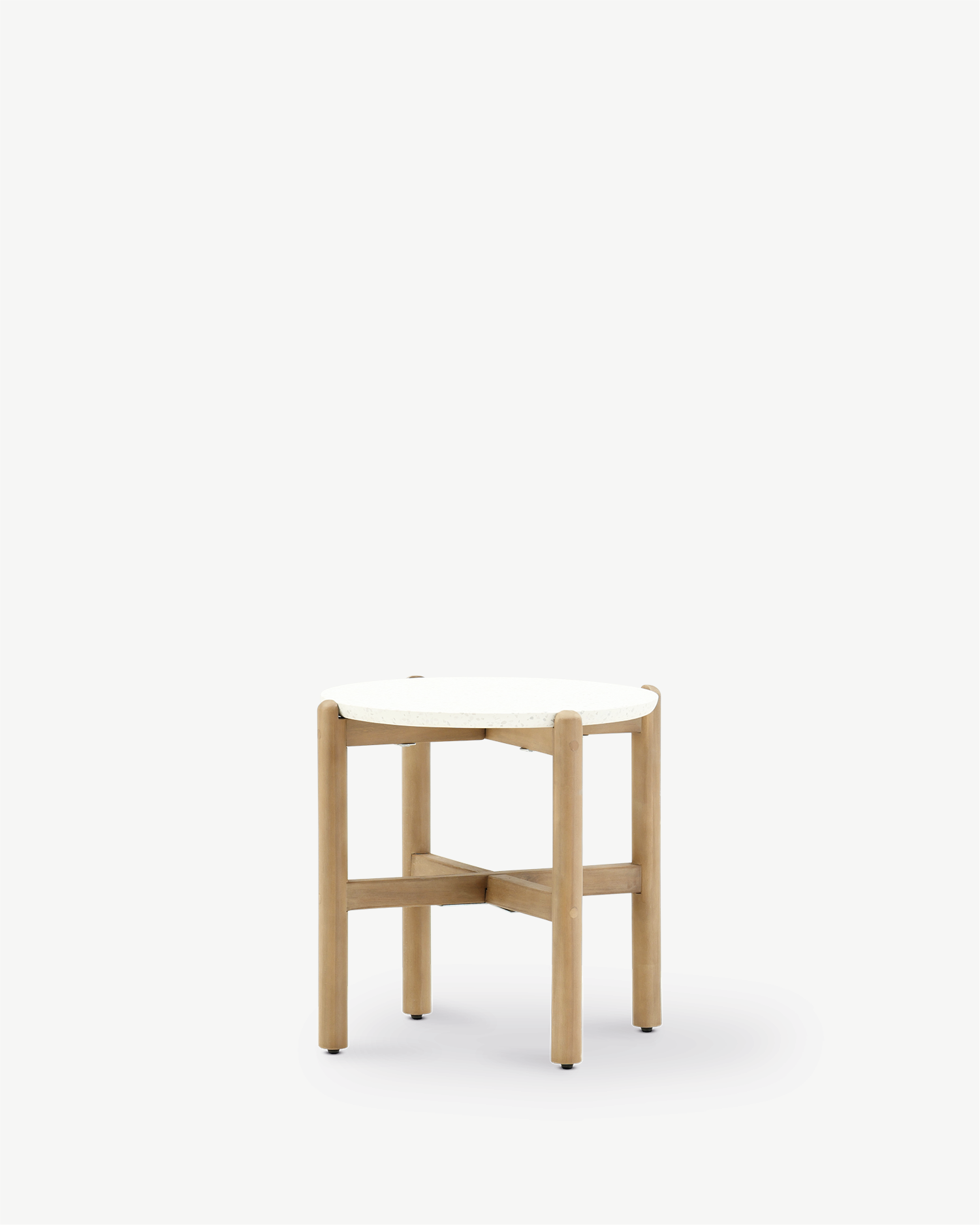 Taula baixa d' exterior fusta i terrat 50cm