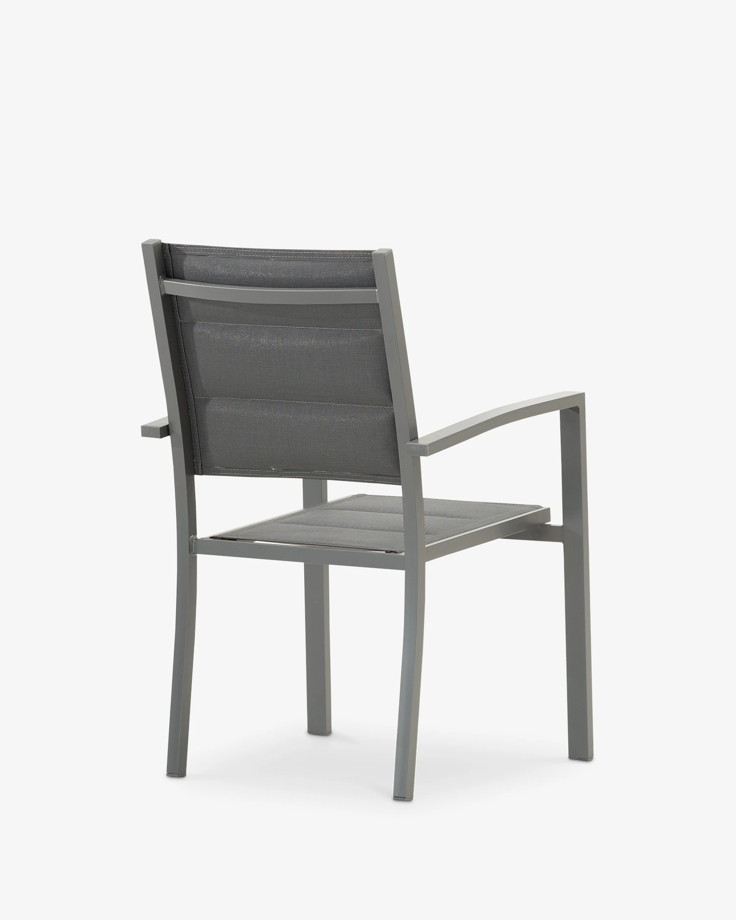 Garden chair aluminum and anthracite textilene