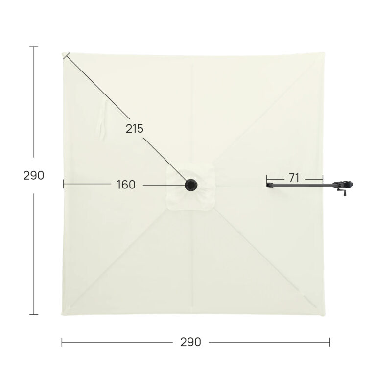 Recanvi teixit para-sol excèntric quadrat 300x300cm