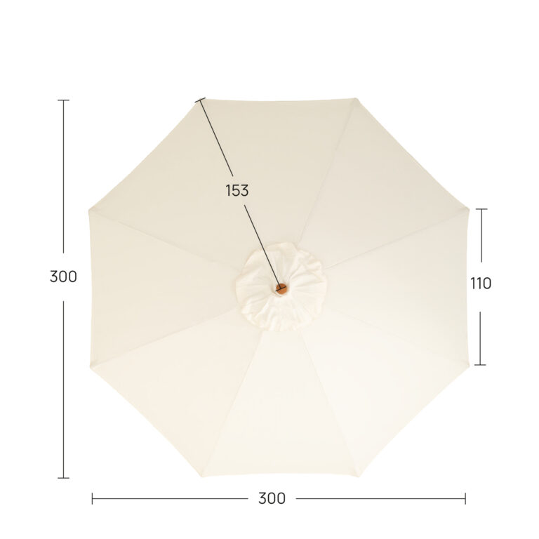 Recanvi de teixit para-sol rodó 300cm