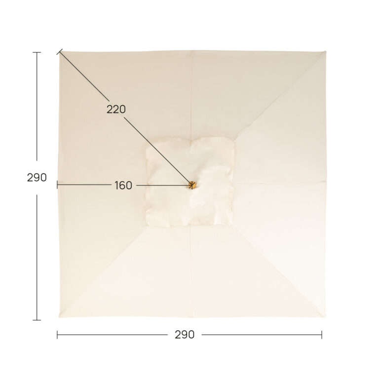 Recanvi de teixit para-sol quadrat 300x300cm