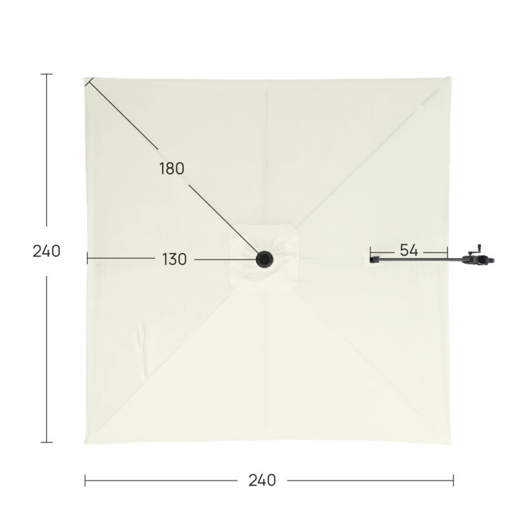 Recanvi teixit para-sol excèntric quadrat 250x250cm