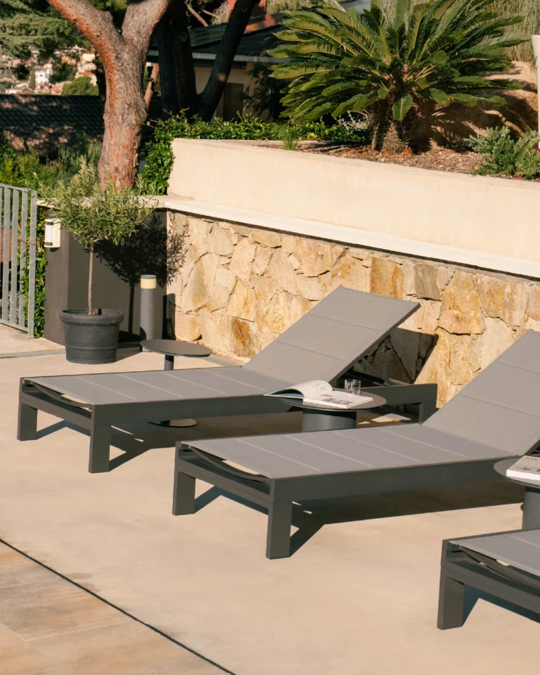 Pack 2 tumbones jardí alumini i tèxtil antracita