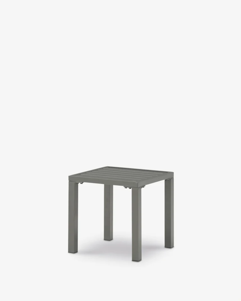Anthracite aluminum garden side table