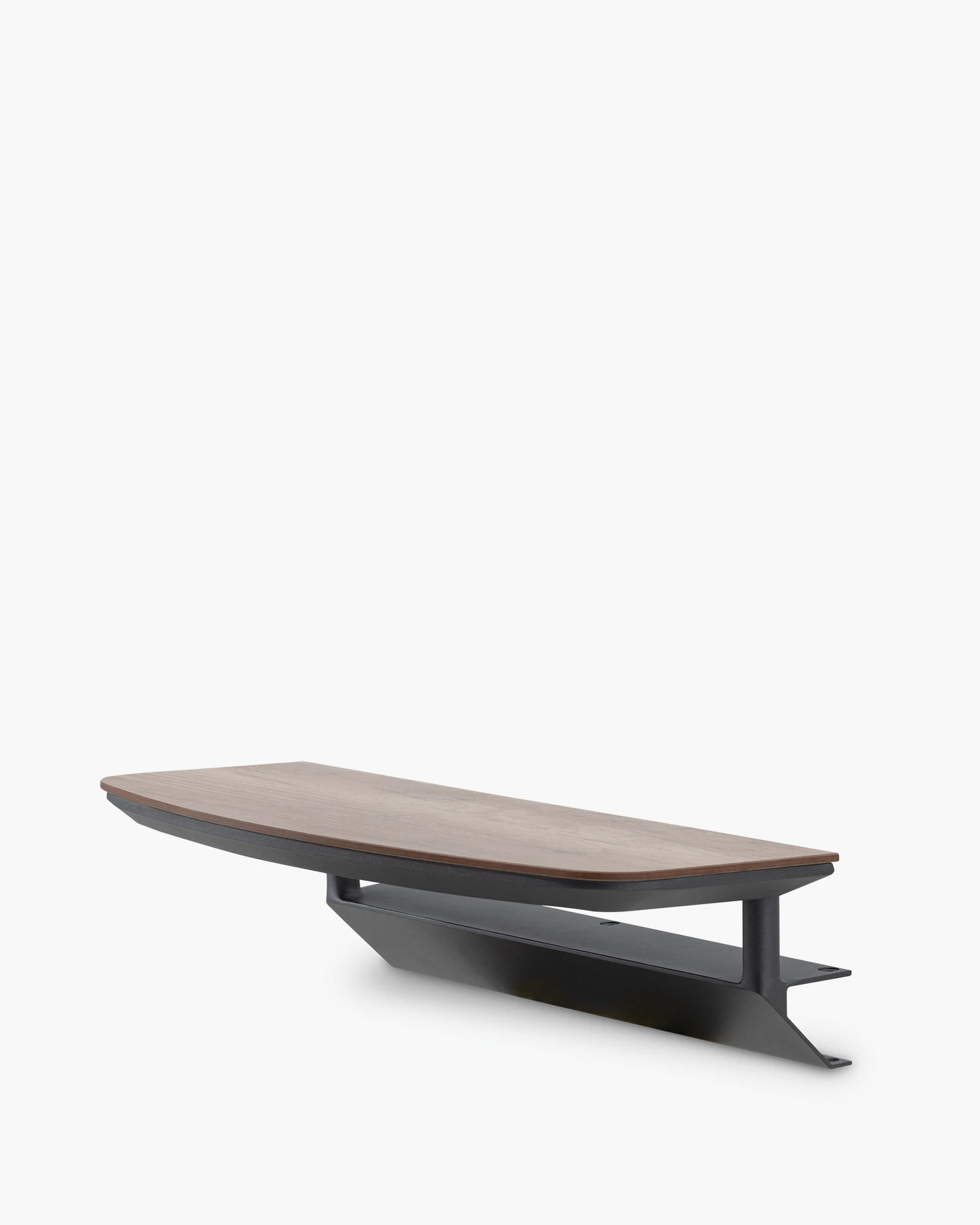 Tavolino da giardino modulare in alluminio e imitazione legno - Antracite Tavolino da giardino modulare in alluminio e imitazione legno - Antracite