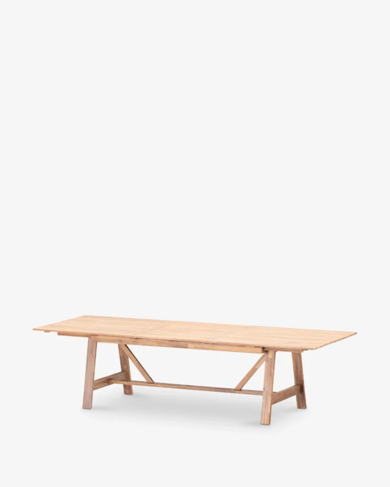 Mesa de jardín extensible madera 220/300x100 cm