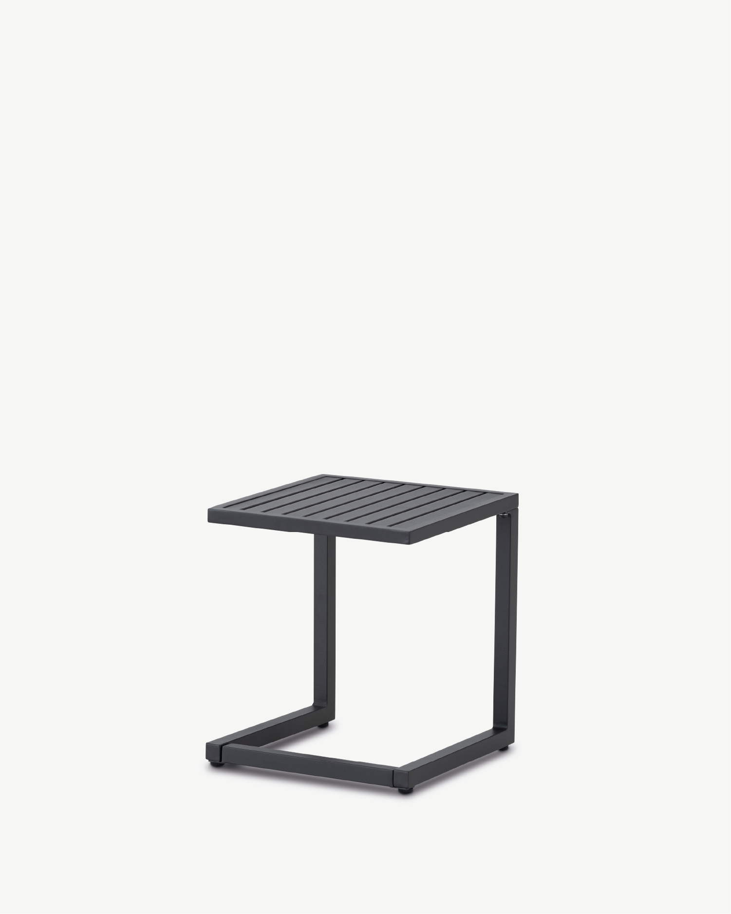 Table d’appoint de jardin en aluminium anthracite Table d’appoint de jardin en aluminium anthracite
