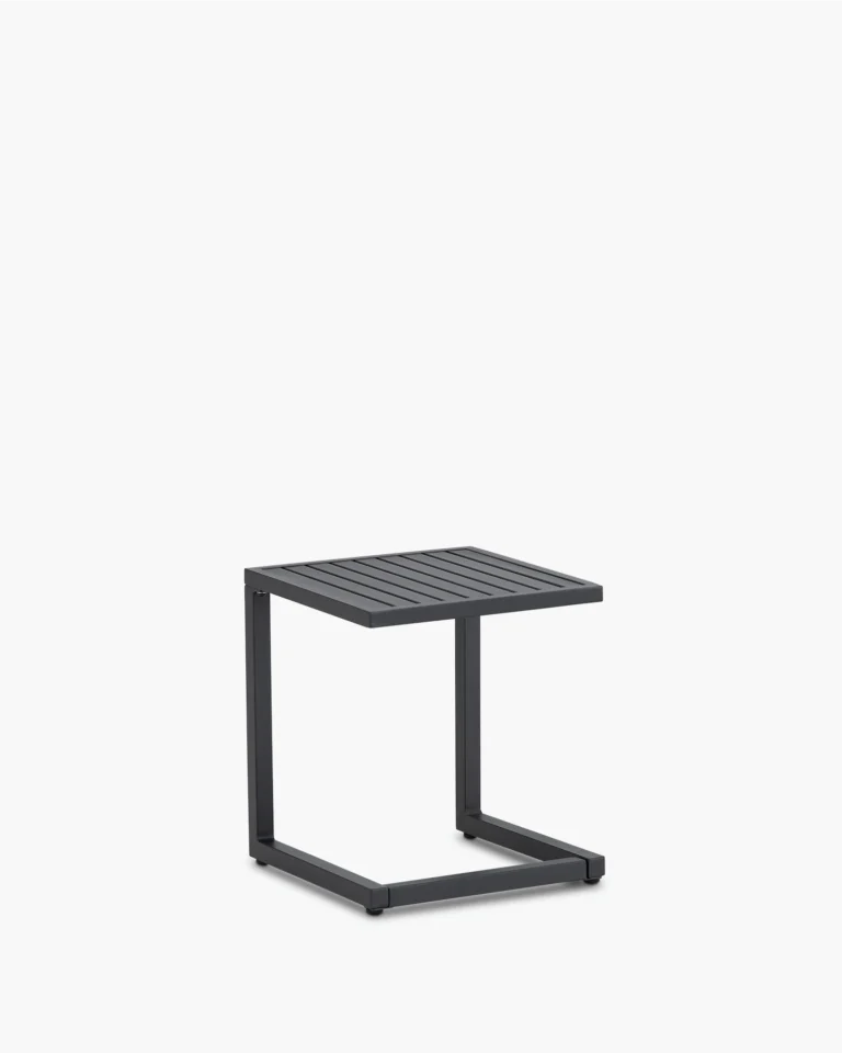 Table d’appoint de jardin en aluminium anthracite