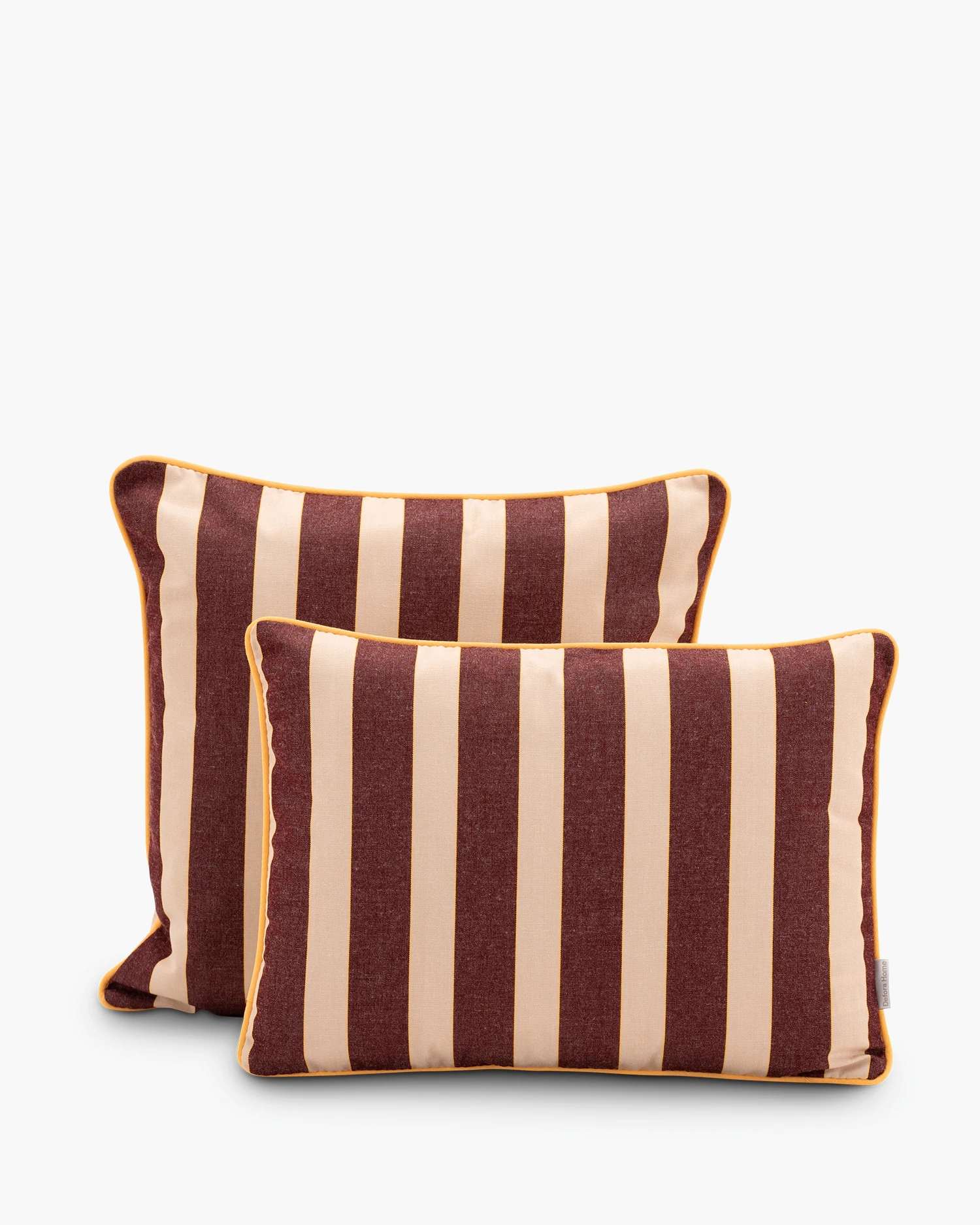 Set of 2 striped decorative cushions