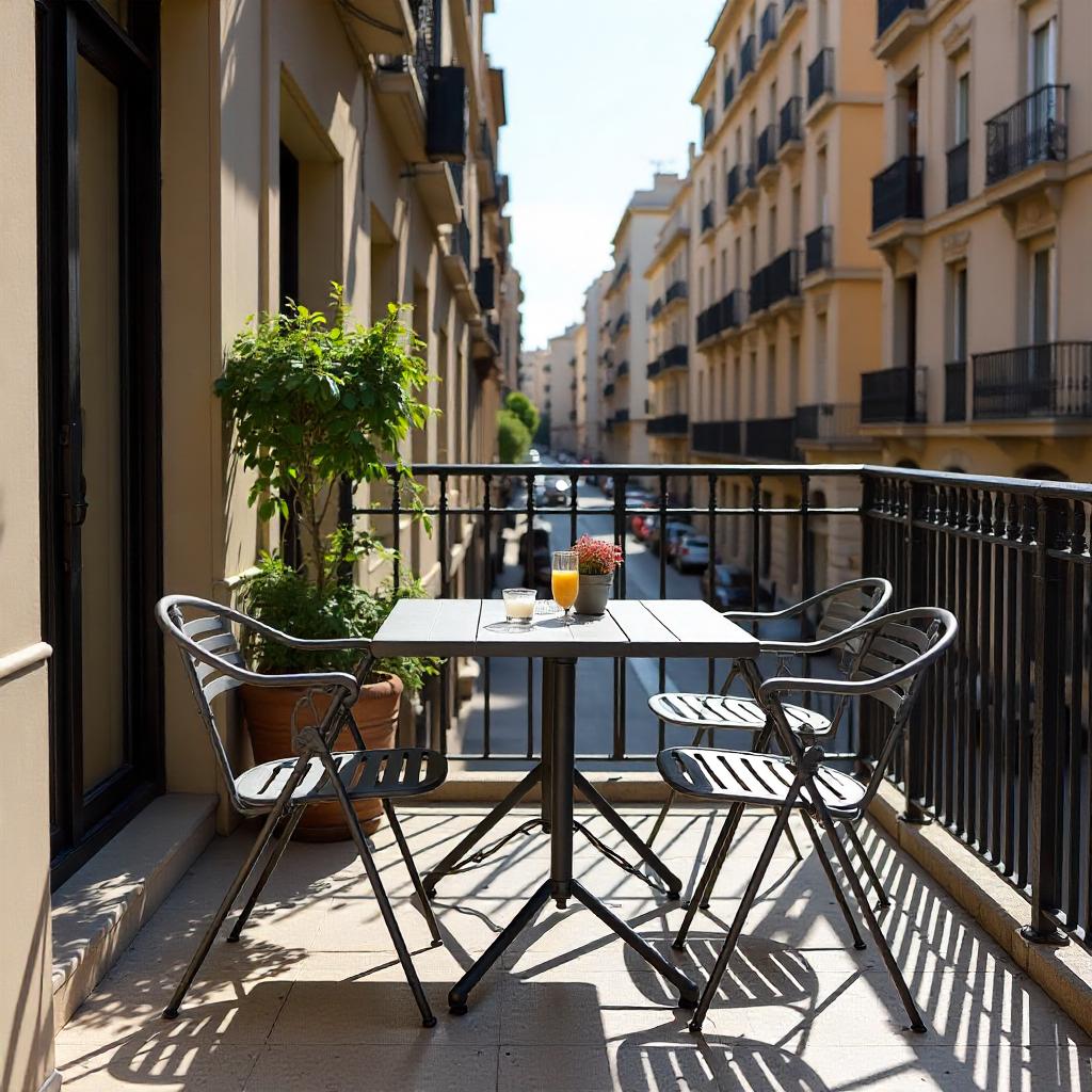 Ausziehbarer Tisch für Balkon