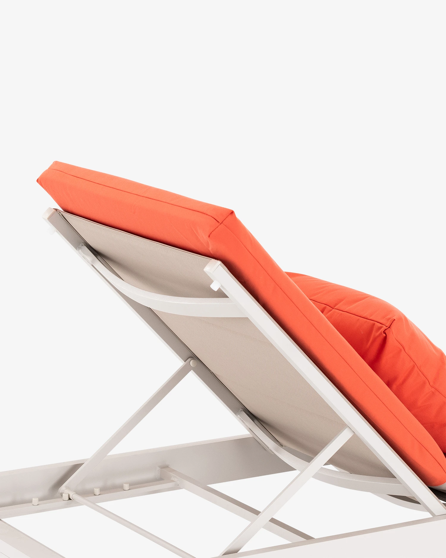 Coussin Épais Pour Chaise Longue / Bascule – Orange 60x40 Cm, Confort XXL Jardin Terrasse Balcon