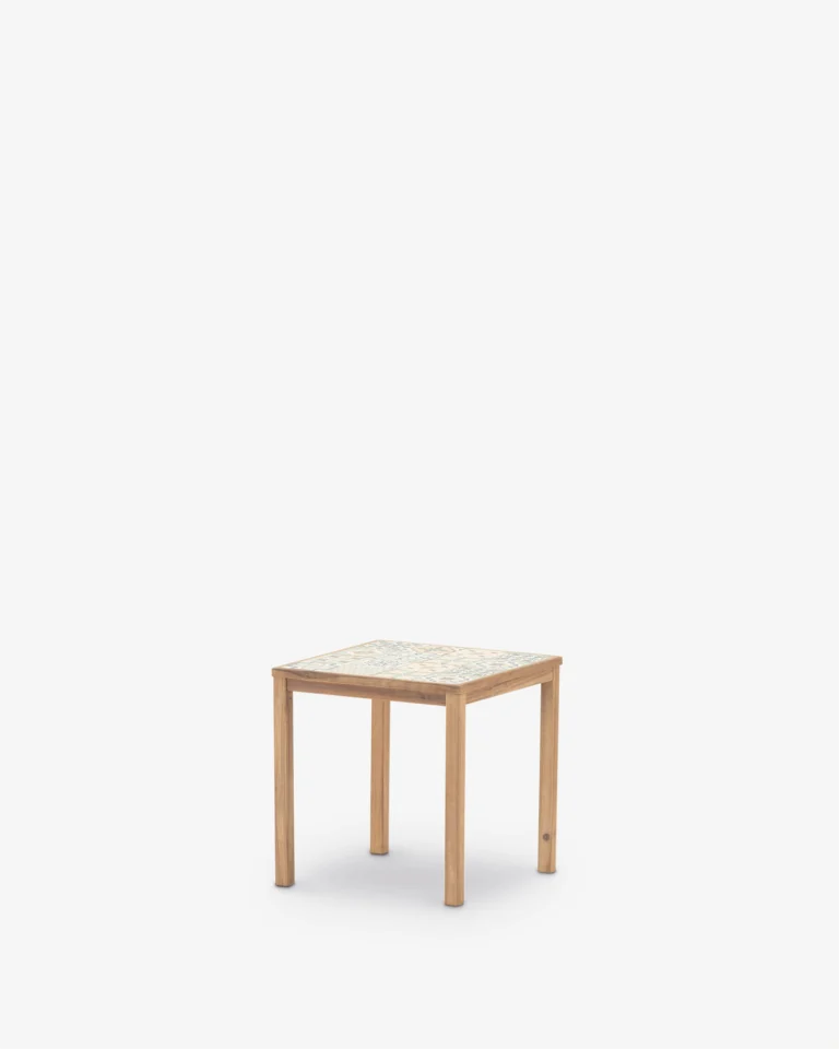 Taula menjador balcó ceràmica mosaic 70x70