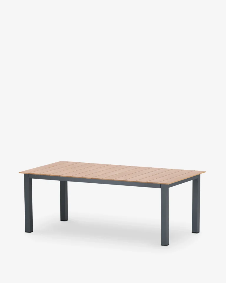 Mesa de comedor 200x100 aluminio y polywood