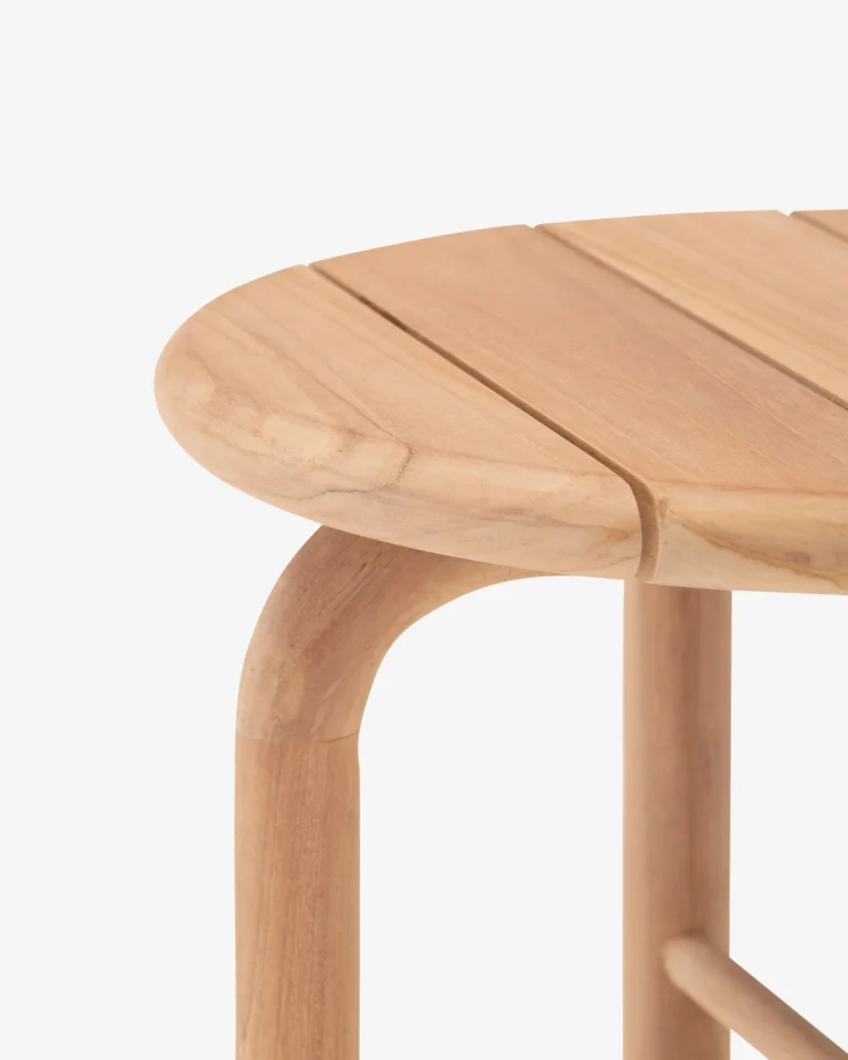 Table d’appoint ronde en teck 45cm
