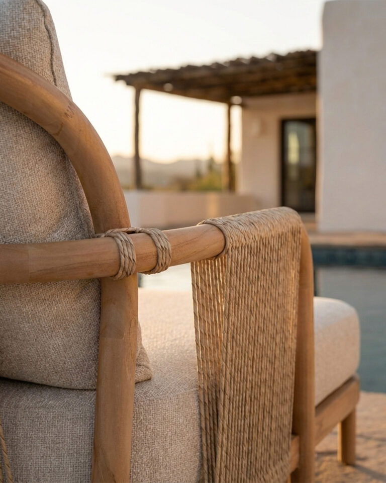 Silló teca i ratà sintètic