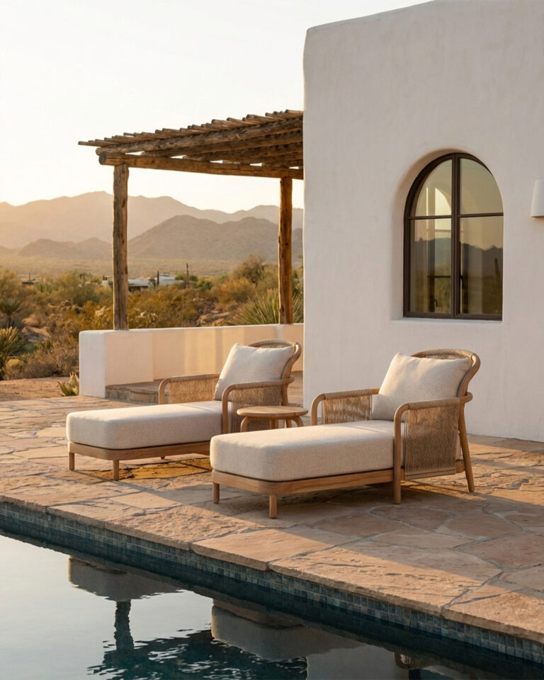 Conjunt de 2 tumbones i taula