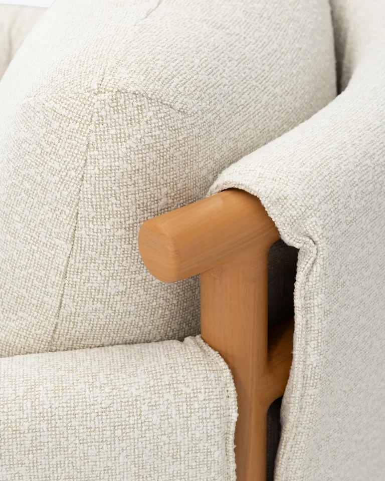 Conjunto 2 sillones de exterior aluminio imitación madera